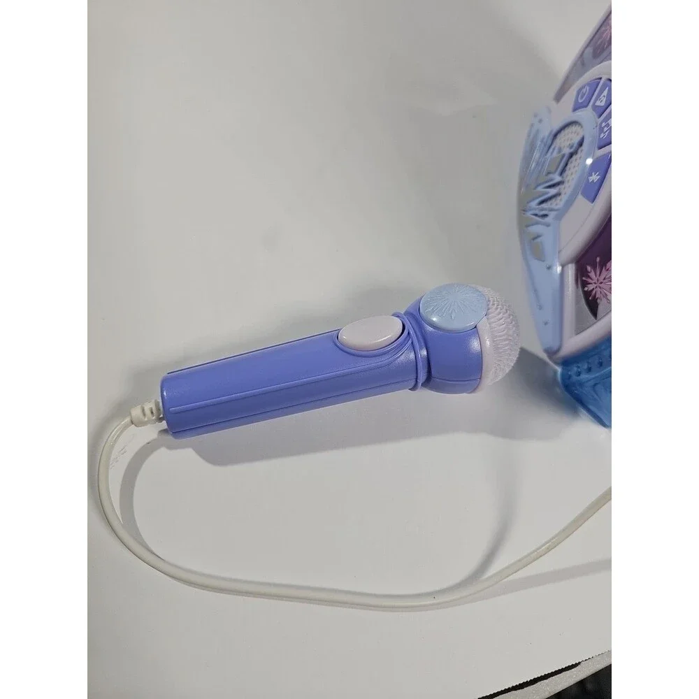 eKids Disney Frozen Karaoke Microphone with Bluetooth Speaker for Fans of Disney